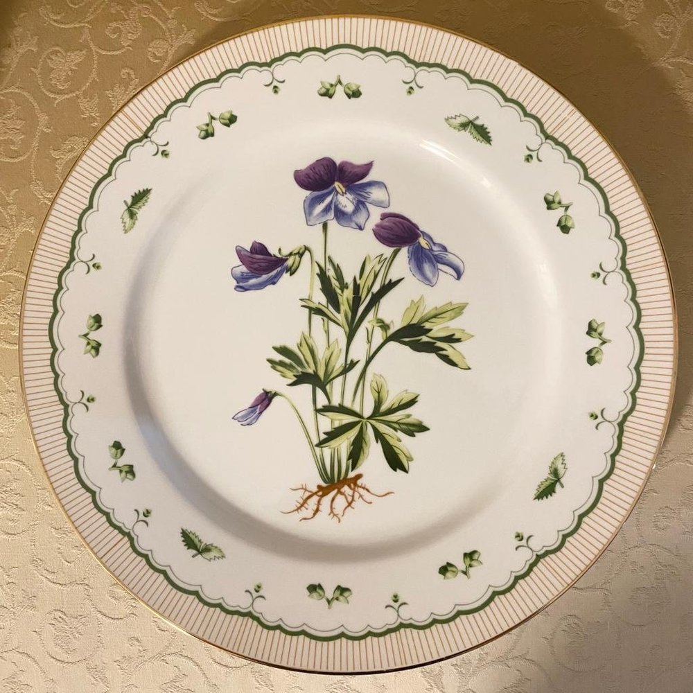 Vintage Victorian Garden Georges Briard Private Collection Platter/Charger Plate